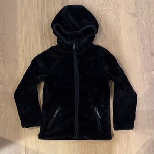 Black Fleece Zip-Up Hoodie 5/6